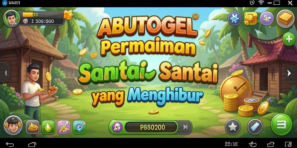 Tangkapan layar dari gameplay ABUTOGEL yang seru dan menghibur.