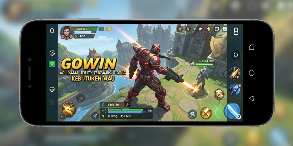 Screenshot utama GOWIN menampilkan antarmuka aplikasi Utility yang menarik dan fungsional.
