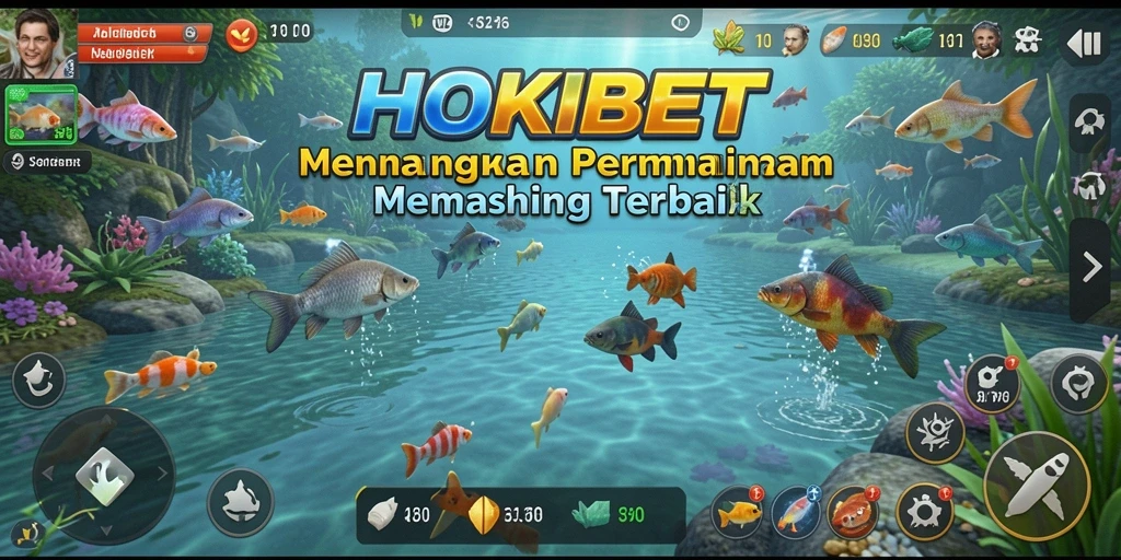 Screenshot HOKIBET menampilkan pemandangan indah saat memancing.