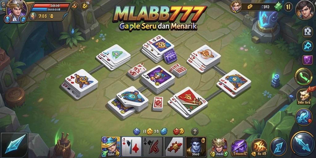 Tampilan gameplay Gaple yang seru dan interaktif di MLBB777.